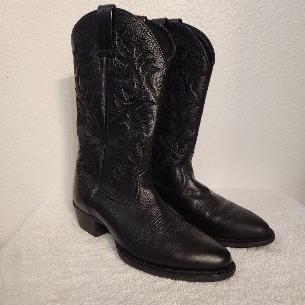 Ariat Heritage R Toe Western Boot Men's Size 10 black